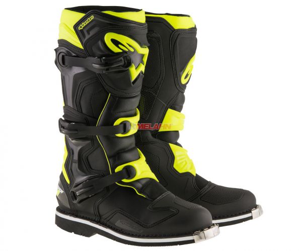 ALPINESTARS Stiefel: Tech 1, schwarz/neon-gelb