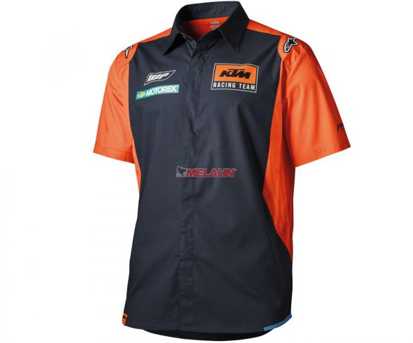 KTM Pit-Shirt: Replica Team, blau/orange