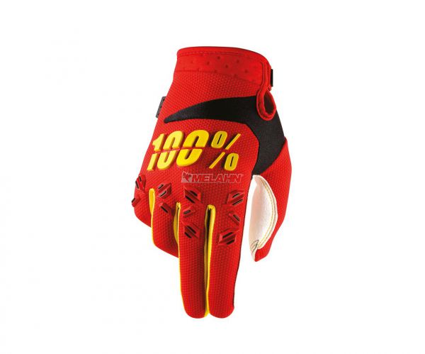 100% Handschuh: Airmatic , rot/gelb