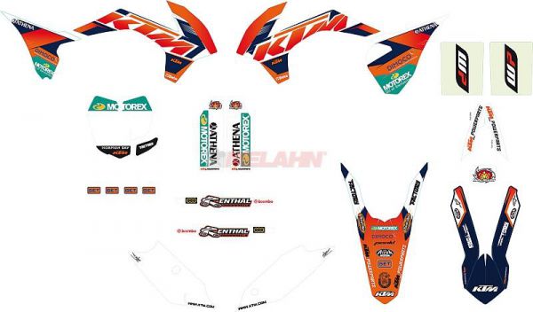 KTM Graphic-Kit: Factory blau, SX 13-15