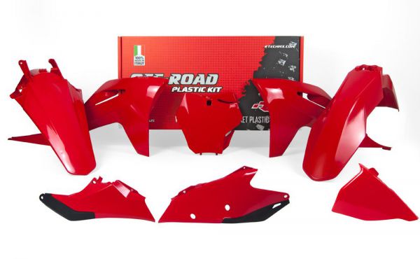 R-TECH Plastik-Kit für GasGas MC 125-450 2021-2023, 6-teilig, rot