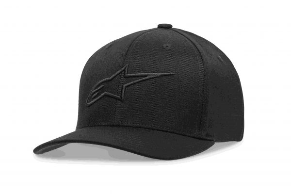 ALPINESTARS Cap: Ageless Curve, schwarz/schwarz