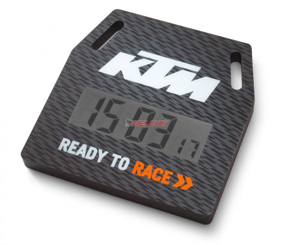 KTM Wanduhr, schwarz