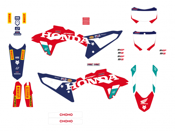 BLACKBIRD Replica-Kit: Honda HRC für CRF 250/450 R 2025-