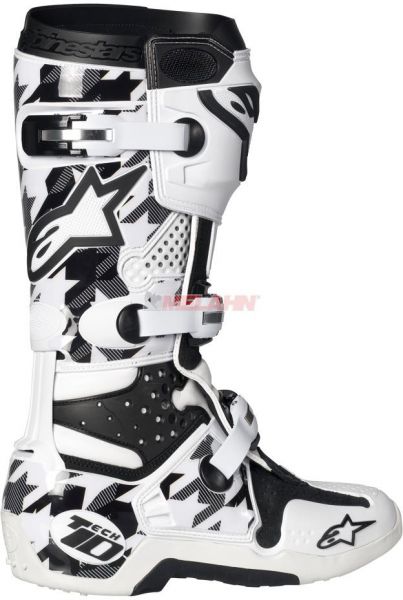 ALPINESTARS Aufkleber-Kit: Tech 10 (15 tlg.), weiß/grau