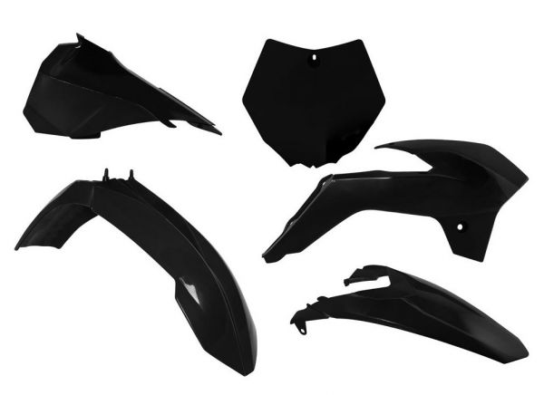 R-TECH Plastik-Kit für KTM 85 SX 2013-2017, 5-teilig, schwarz