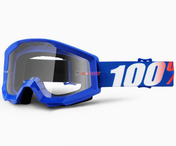 100% Kids Brille: Strata Nation, blau