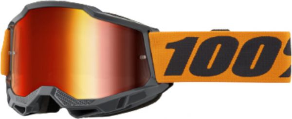 100% Brille: Accuri 2 Orange, grau/orange, rot-verspiegelt