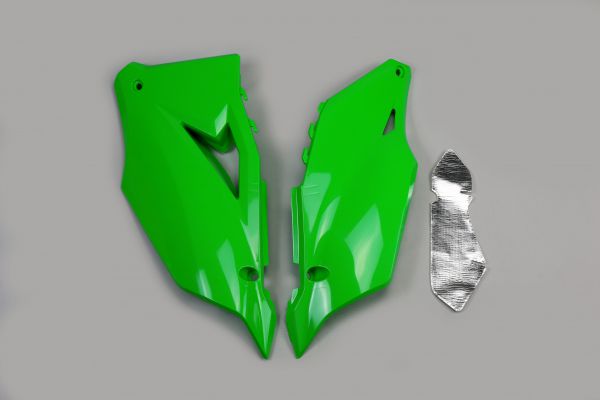 UFO Seitenteile (Paar) für KAWASAKI KXF 250 2021-2024 / 450 2019-2023, grün