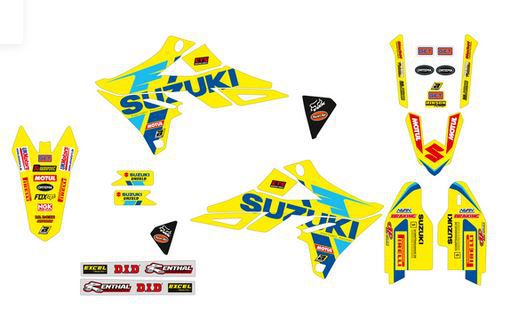 BLACKBIRD Replica-Kit: Restyle für Suzuk RMZ 250 2019- / 450 2018-