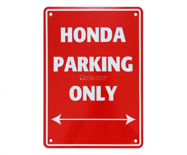 MT Metallschild: Honda Parking Only