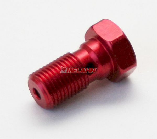 ZAP Aluminium-Hohlschraube Bremsleitung M10x1,25, rot