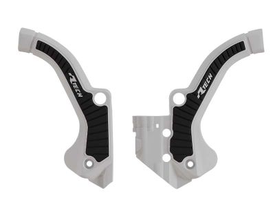 R-TECH Rahmenschützer (Paar): Grip für Husqvarna TC 65 2024-, weiß/schwarz