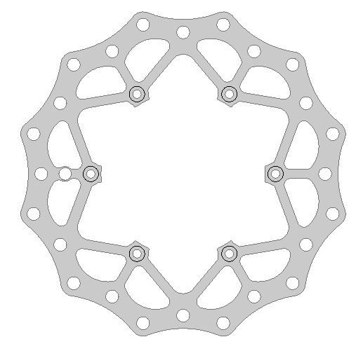 DELTA Bremsscheibe vorne für BETA RR 125-498 2013-