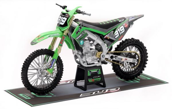 NEW RAY Mini Modell KXF 450 Bud/Rockstar 2020, #319 Q.M. Prugnieres, 1:12