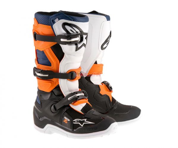 ALPINESTARS Kids Stiefel: Tech 7S, orange/blau