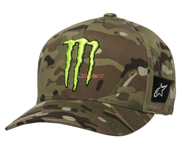 ALPINESTARS Cap: MONSTER Multicamo, green