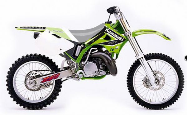 BLACKBIRD Dekor-Kit: Dream 4 für Kawasaki KX 125/250 1994-1998