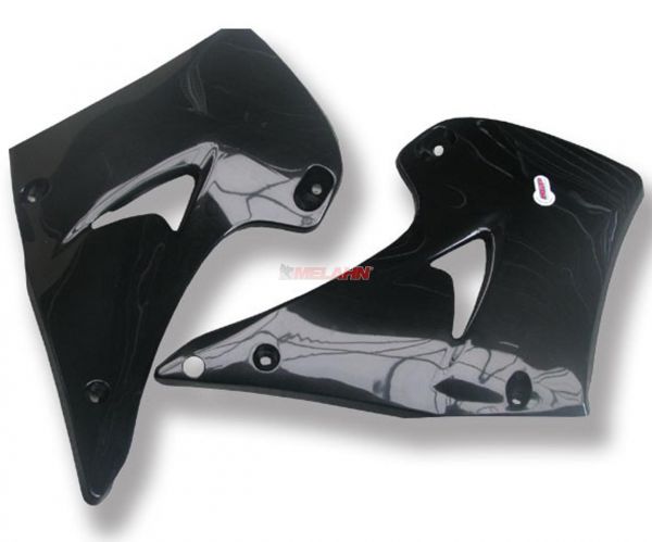POLISPORT Spoiler (Paar) Kühlerverkleidung, KXF 250, schwarz