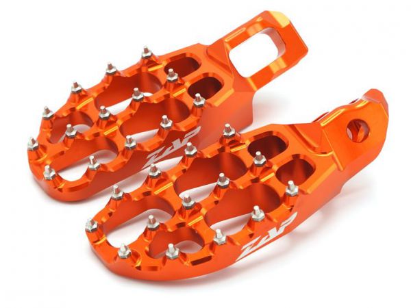 ZAP E-Peg Aluminium-Fußrasten (Paar) für KTM SX 23- / EXC 24-, orange