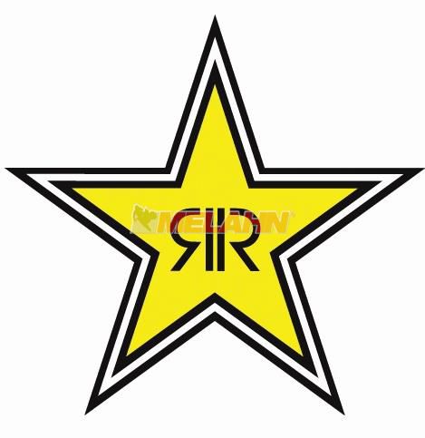 FACTORY EFFEX Aufkleber: Rockstar Stern-Logo, 30cm