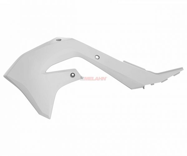 POLISPORT Spoiler (Paar) Kühlerverkleidung, KXF 450 19- , weiß
