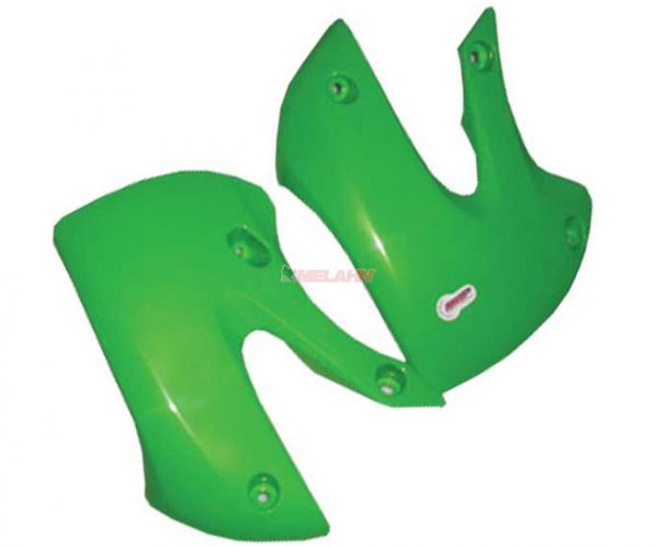 POLISPORT Spoiler (Paar) Kühlerverkleidung, KXF 250, grün