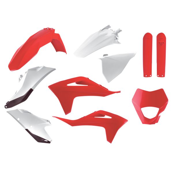 POLISPORT Plastik-Kit für GASGAS EC 250-350 2021-2023, rot/weiß (OEM)