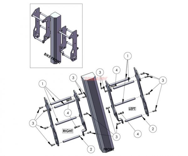 ZAP Aluminium-Kühlerschutz (Paar) für KTM EXC-F 17-19 / Husqvarna FE 17-19, silber