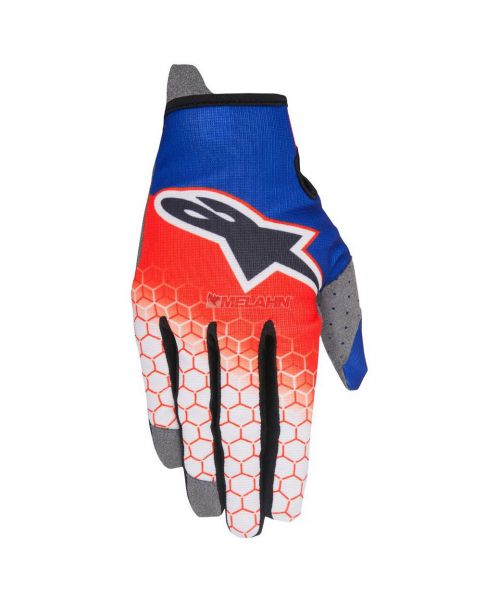 ALPINESTARS Handschuh: Radar Flight, rot/blau/weiß