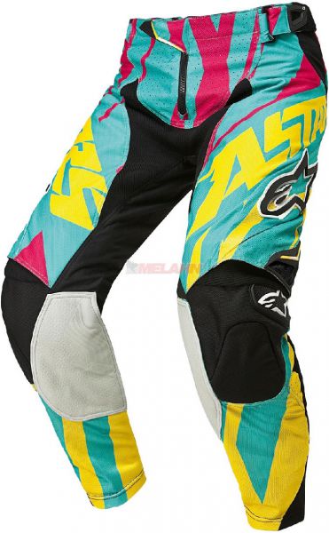 ALPINESTARS Hose: Techstar, gelb/türkis