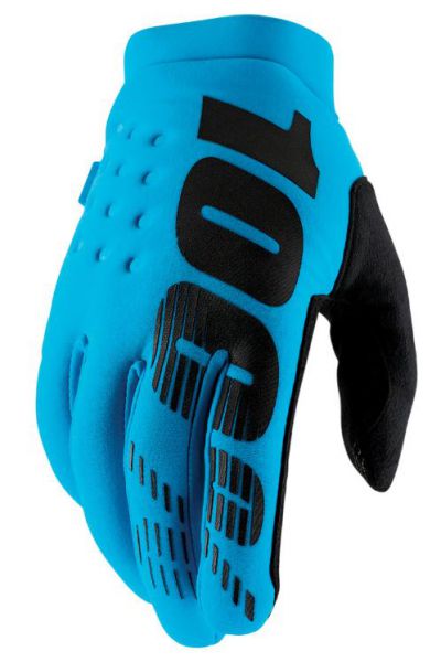 100% Handschuh: Brisker, Neopren, turquoise/black