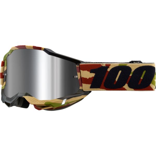 100% Brille: Accuri 2 Mission, camo, silber-verspiegelt