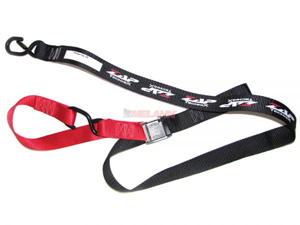 ZAP Spanngurte (Paar) mit Schlaufe, 40mm, rot