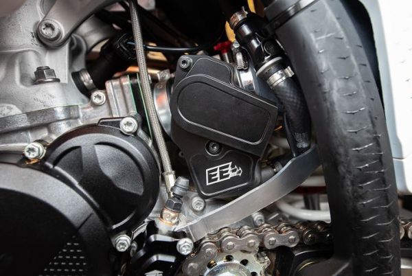 ENDURO ENGINEERING Aluminium-Drosselklappenschutz für KTM 250/300 SX 2023-, schwarz
