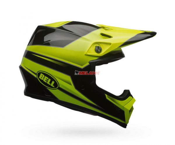 BELL Helm: MX-9, Stryker, neon-grün