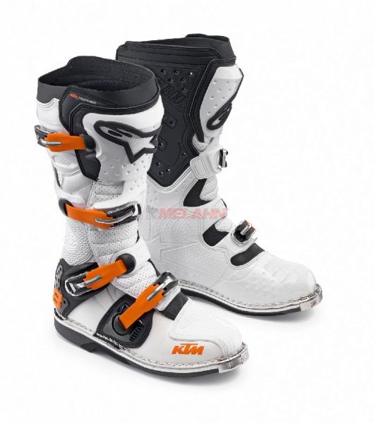 ALPINESTARS Stiefel: KTM Tech 8 RS, weiß/orange/schwarz