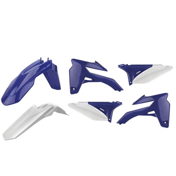 POLISPORT Plastik-Kit für SHERCO 125-450 SE-R/SEF-R 2013-2015, blau/weiß (OEM)