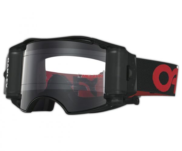 OAKLEY Brille: Airbrake MX B1-B Roll-Off (50mm), rot/schwarz