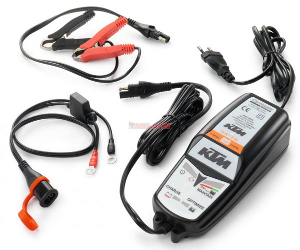 KTM Batterieladegerät mit Testfunktion für Lithium-Ionen-Batterien