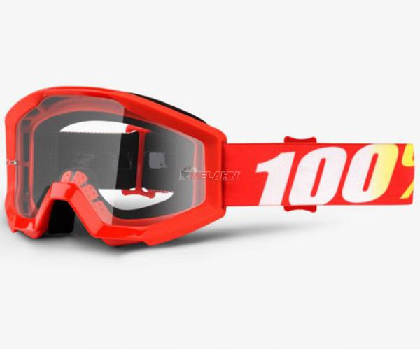 100% Kids Brille: Strata Junior Furnace, rot