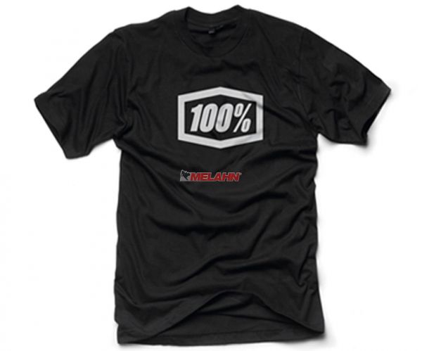 100% T-Shirt: Essential, schwarz