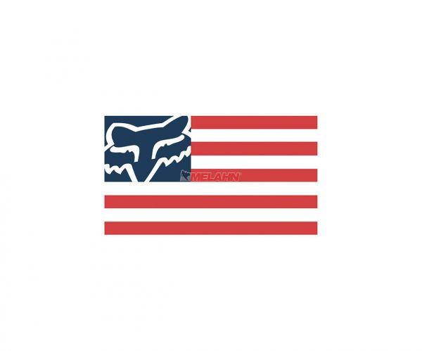FOX Aufkleber: Flagge, 15 cm, rot/blau/weiß