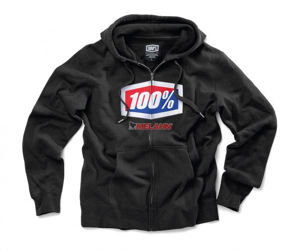 100% Hoody: Classic, schwarz