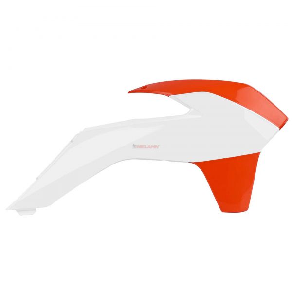 POLISPORT Spoiler (Paar) für KTM SX/SMR 13-15 / EXC 14-16, orange/weiß