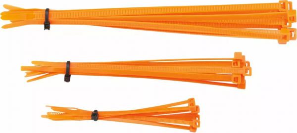 MOOSE Kabelbinder (30 Stück) in 3 längen, orange