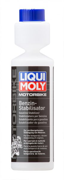 LIQUI MOLY Benzin Additive: Motorbike Benzin-Stabilisator 2T/4T, 250ml
