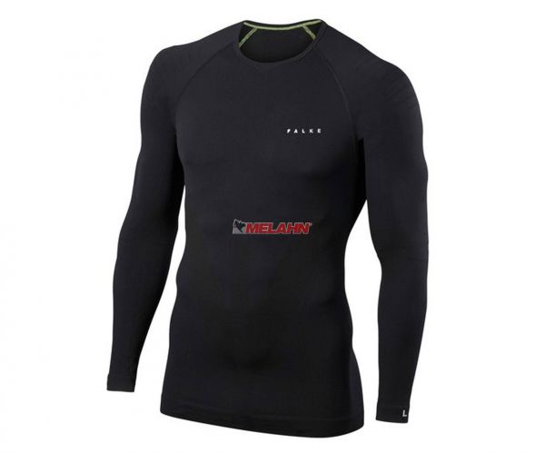 FALKE Langarm-Shirt: Warm, schwarz