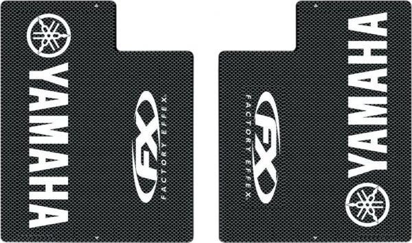 FACTORY EFFEX Gabelaufkleber für YAMAHA (Paar), carbon/weiß