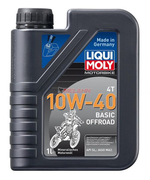 LIQUI MOLY Motoröl: Motorbike 4T 10W-40 Basic Offroad, 1l